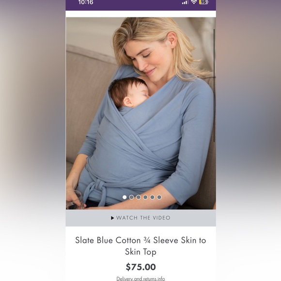 Seraphine | Tops | Seraphine Maternity Size M Skin To Skin Top | Poshmark